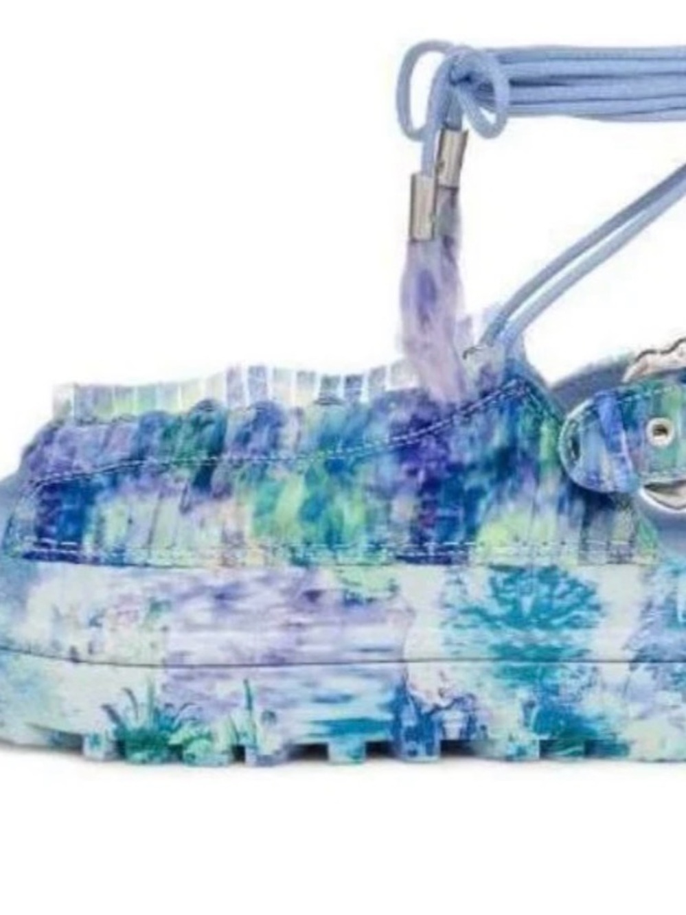 Collina Strada x UGG “Golden Glow” blue floral platform sandals size 8